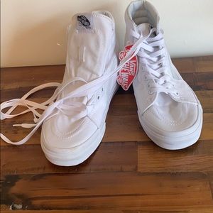 High Top White Vans